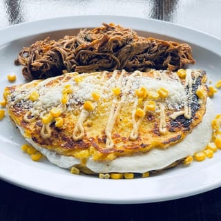 Cachapa Shredded Beef and Cheese